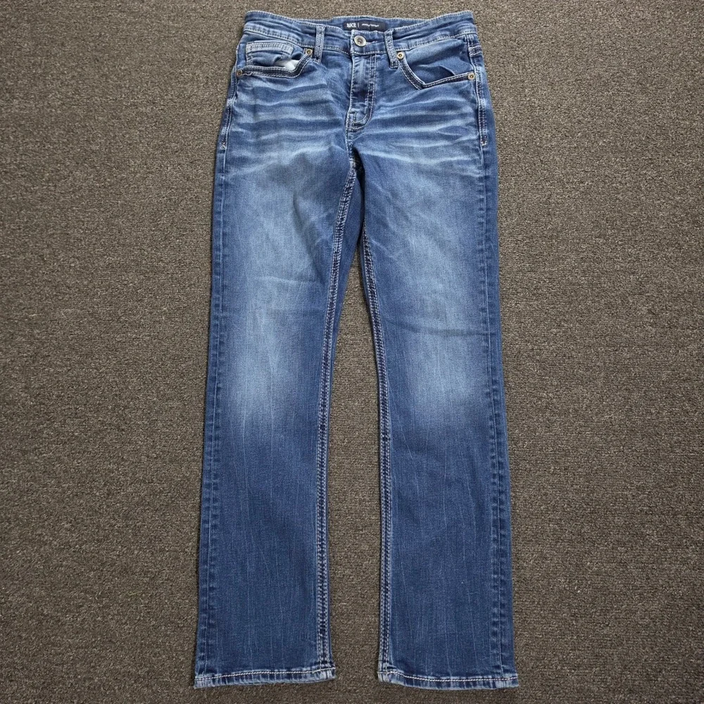 BKE Jake Straight Jeans Mens 29x30 Blue Medium Wash Stretch Denim Casual Classic